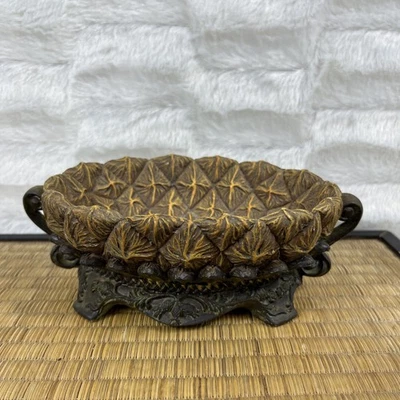 Unique Pineapple Soap /Trinket Dish 7”L 4”W 3”T Resin Foto 1 de 4