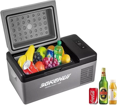 MARKENLOS Auto Kühlbox Kompressor 12V/24V Kühlschrank 20L Mini Tragbare Gefrierbox APP