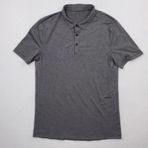 Lululemon Evolution Poloshirt Herren mittelgrau Performance Athleisure Stretch - Bild 1 von 7
