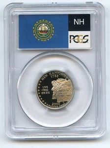 2000 S 25C Clad New Hampshire Quarter PCGS PR70DCAM - Picture 1 of 2