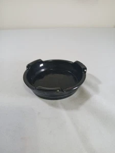Art Deco schwarzer Amethyst Glas chinesischer Stil Aufsteller Sockel für eine Vase klein - Bild 1 von 8