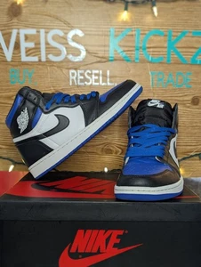 Größe 9,5 - Air Jordan 1 Retro OG High Blue Royal Toe 2020 (VERSAND SO SCHNELL WIE MÖGLICH!!) - Bild 1 von 9