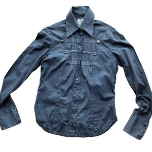 Camicia donna vintage Y2K Miss Sixty Med abbottonata aderente *Made in Italy - Foto 1 di 8
