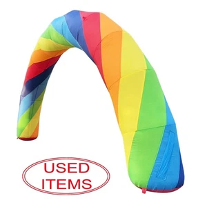 USED- Oxford Cloth Inflatable Rainbow Advertising Arch Banner without Blower - Picture 1 of 9
