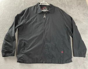 Chaqueta informal azul ancla negra talla XL cremallera completa peso ligero calavera cremallera tirar Y2k - Imagen 1 de 10