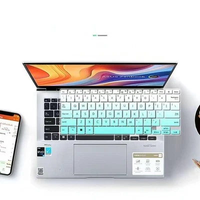 2X Keyboard Skin Protector forAsus ZenBook 14 OLED UM3406K - Image 1 of 4