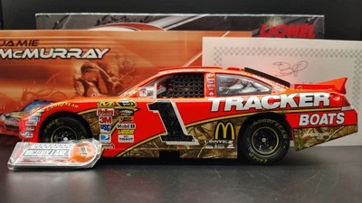 2010 Jamie McMurray #1 Bass Pro Shops Brickyard 400 Raced Win 1/24 Elite SIGNED - Image 1 of 4