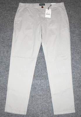 nwt BARBOUR NEUSTON ESSENTIAL CHINO PANT Straight Stretch Khaki 36 x 32 Pants - Image 1 of 4