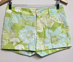 Pantaloncini donna Lilly Pulitzer Jubilee taglia 0 Laffy Daffy verde blu floreale cottage - Foto 1 di 7