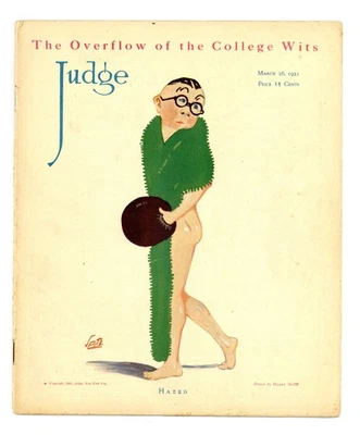 Judge Magazine #2056 VG 1921 Low Grade - Image 1 of 3