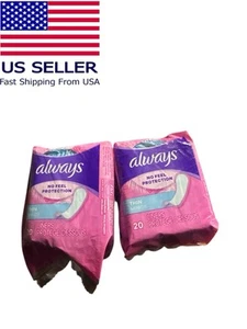 Always Thin Liners No Feel Protection Individually Wrapped 40 Count new - Picture 1 of 3