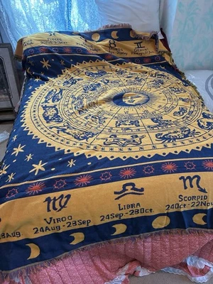Astrological Zodiac Throw/Blanket Fits Full Size Bed - Image 1 of 4