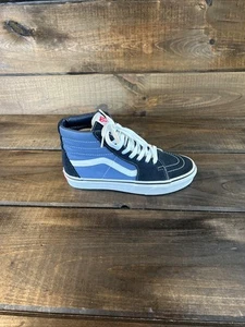 Vans Old Skool Sk8 Hi Blue High Top Sneakers Shoes Women Size 7.5 - Picture 1 of 15