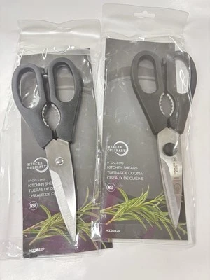 Lot of 2 Mercer Culinary 8" (20.3 cm) Kitchen Shears Black M33042P - Image 1 of 4