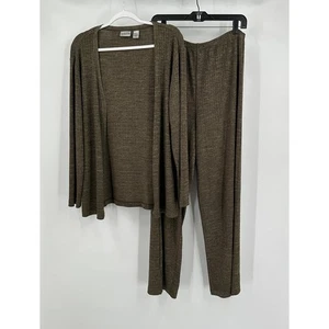 Juego de 2 piezas Chicos para mujer talla 2 EE. UU. L marrón salón profesional negocios informal - Imagen 1 de 10