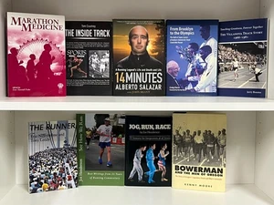 Marathon & Modern Running Book Lot 1970s 1980s Distance Racing Culture History - Picture 1 of 6