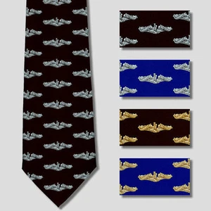 Submarine Dolphin Necktie Tie Insignia Badge USN SSN SSBN SSGN SS - Picture 1 of 1