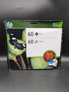Genuine HP 60 Black and Tri Color Ink Cartridges Combo Pack Expired 12/2015 - Picture 1 of 3