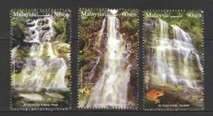 MALAYSIA 2022 WASSERFÄLLE IN MALAYSIA COMP. 3er SET BRIEFMARKEN IN NEUWERTIG NEUWERTIG UNBENUTZT - Bild 1 von 3