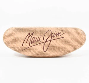 Maui Jim Sunglasses Eyeglasses Case Hard Case Basketweave - Clam Shell Style