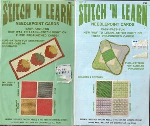 Juego de tarjetas con aguja Stitch N Learn 2 y 3 más marcadores y patrón de cojín - Imagen 1 de 2