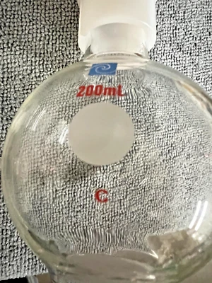 Schlenk Flask 200 mL with Side Arm Course Frit GL25 - Image 1 of 2
