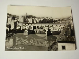 Italy Old Bridge Postcard Firenze Ponte Vecchio - Picture 1 of 4