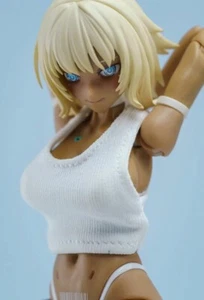 Chaleco sin mangas femenino 1/12 blanco para muñeca FIGURA 6" Nota Mezco MixMax PHICEN - Imagen 1 de 3
