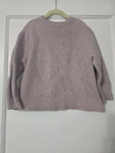 Zara Girls fluffy Soft Knit Pink Pullover Sweater size 8 - Picture 1 of 3