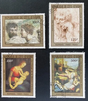 Costa de Marfil: SC #698-701, juego completo de 4 usados. Emitido 1983. Lote #B01-051308 Foto 1 de 2