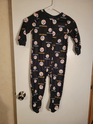 NWT Pittsburgh Steelers Toddler's Size 3T Sleeper Footie Pajama NFL Team Apparel Cover