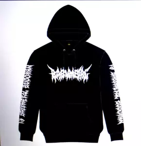 FELPA CON CAPPUCCIO BABYMETAL taglia L pullover felpa con cappuccio "BRUTAL 10 BABYMETAL BUDOKAN" RARA - Foto 1 di 5