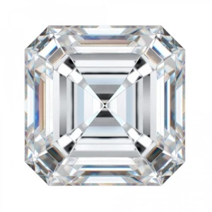 2.00 Ct ASSCHER Cut IGI Certified Lab Grown CVD Diamond E Color SI2 Clarity RING - Picture 1 of 8