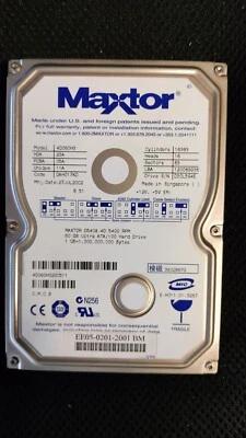 Maxtor  60GB IDE/ATA-5 5400RPM 2MB ~ 4D060H3 470037-364 - Image 1 of 2