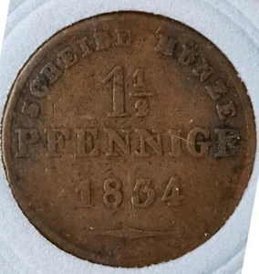 1854 Saxe-Coburg & Gotha 1½ Pfennige – German States – Fine – FREE SHIP (8-46) - Picture 1 of 2