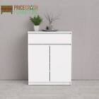 NAIA COMPACT PETITE SIDEBOARD BUFFET UNIT 1 DRAWER 2 DOORS IN WHITE HIGH GLOSS