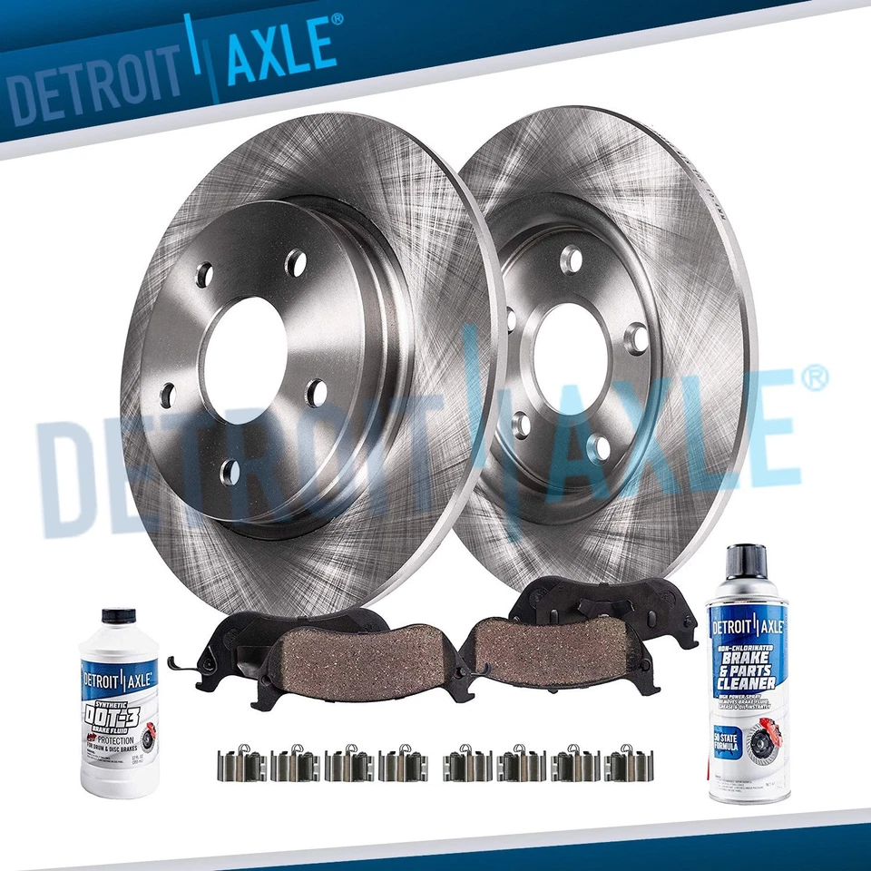 Kit de pastillas de freno de rotores de disco traseros para Dodge Grand Caravan Chrysler Town & Country Foto 1 de 4