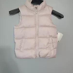 Old Navy Puffer Jacket Coat Girl's Vest Size 5T Pink NWT Dusty Rose - Picture 1 of 8
