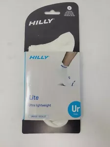 *NUEVO Calcetín Hilly Lite Blanco/Azul Unisex - Talla Pequeña - ¡Envío Rápido Gratuito! - Imagen 1 de 3