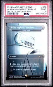 2024 Magic The Gathering Marvel Secret Lair Earth's Mightiest Emblem Foil PSA 9 - Picture 1 of 2