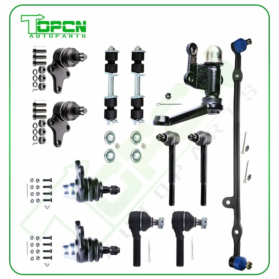 12pcs For Toyota Pickup RWD Tie Rods Center Link Ball Joints Sway Bars Idler Arm Foto 1 de 4