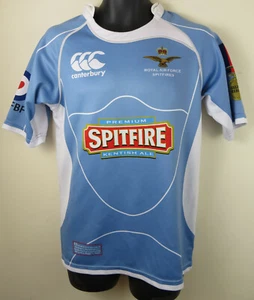 Cantebury Royal Air Force Help For Heroes Spitfire Rugby 7s Shirt RAF Small S - Picture 1 of 8