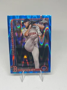 2025 Topps Chrome Garrett Crochet #264 Blue Raywave 60/150 Red Sox - Bild 1 von 2