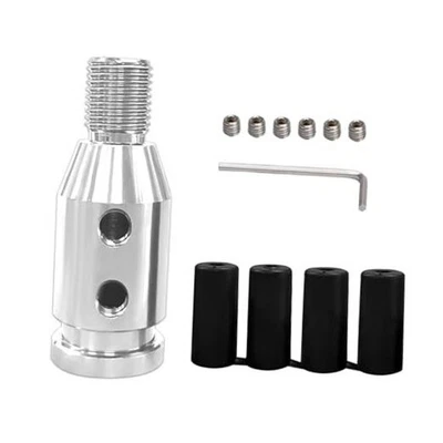 Адаптер переключателя передач M12x1,25, алюминиевый комплект адаптеров переключения передач с 4 серебристыми - Изображение 1 из 4