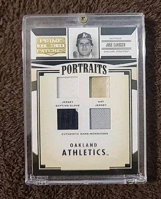 Jose Canseco 2005 Donruss Prime 补丁游戏使用四件 09/25 — 第 1/2 张图片