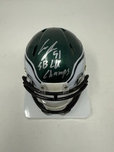 Cam Jurgens Philadelphia Eagles Signed Autographed Auto Mini Helmet PSA INS - Picture 1 of 3