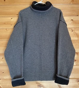 Frame Denim Damen Large Oversized Wollmischung Pullover Pulli Rollkragen grau - Bild 1 von 18