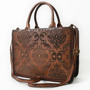 AD American Darling Tote Bag schön geprägt Echtleder Damentasche - Bild 1 von 6