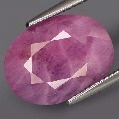 14.20Ct.Museum Gem! Natural BIG Purplish Pink Normal Heated Ruby Mozambique - Image 1 of 4