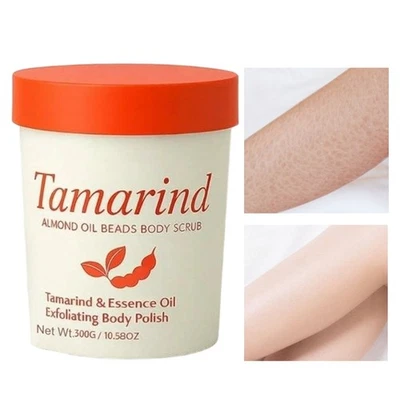 Esmalte exfoliante corporal con cuentas de aceite de almendras y tamarindo Raksi Foto 1 de 3